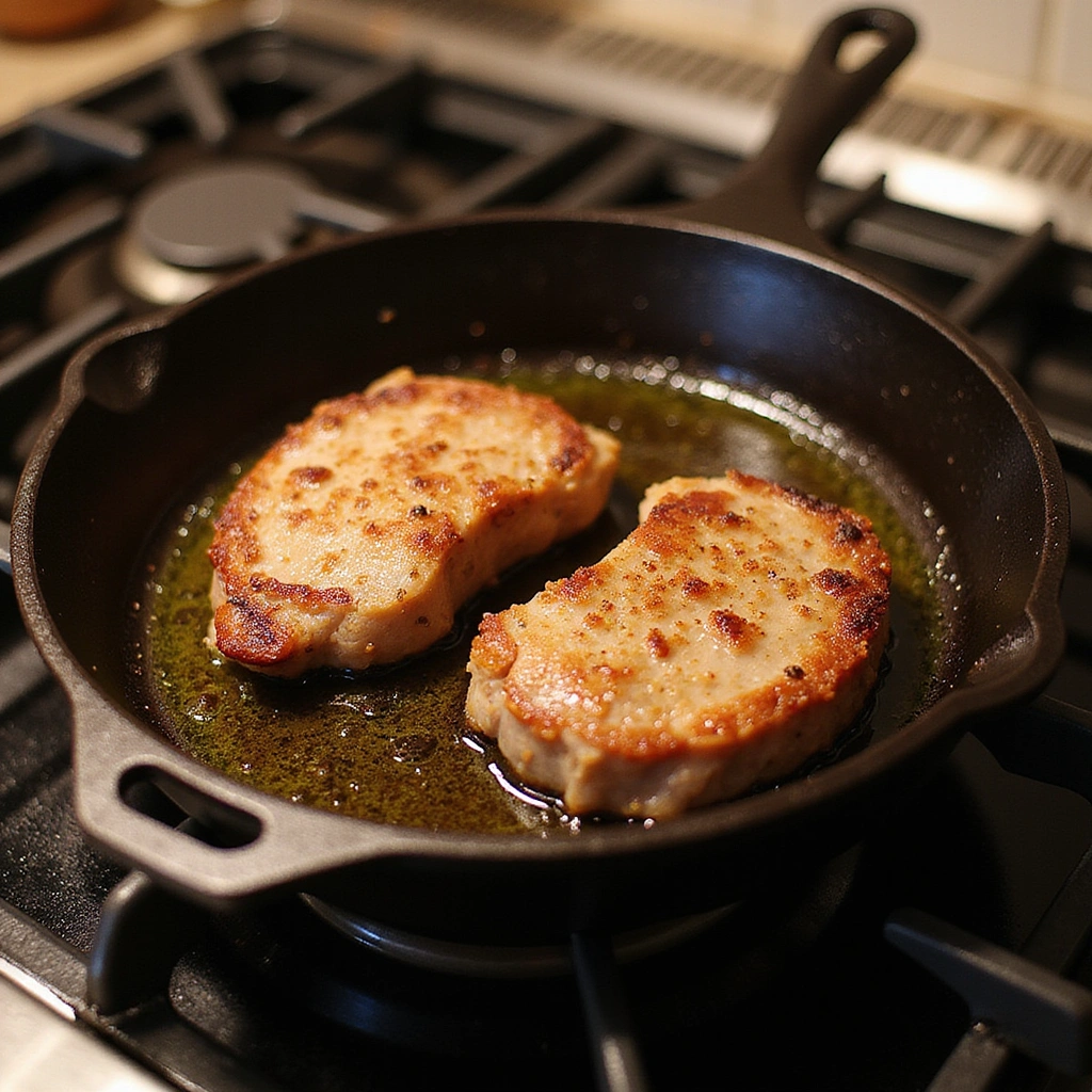 Pan-Seared Pork Chop Recipes: Bone-In Juiciness - Step 3: Heat the Skillet