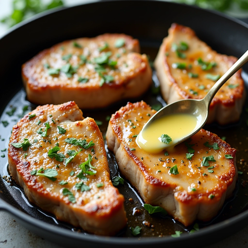 Pan-Seared Pork Chop Recipes: Bone-In Juiciness - Step 5: Add Herb Butter