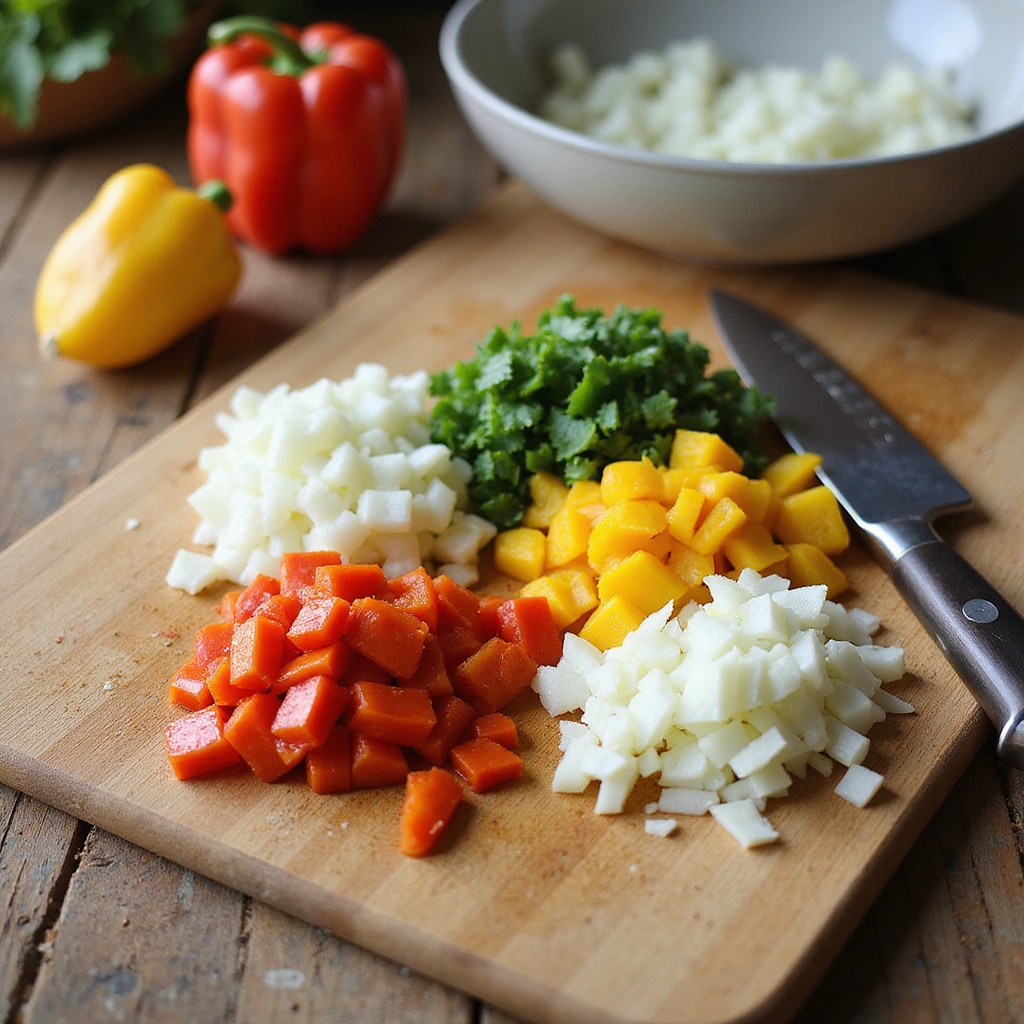 Set-and-Forget Ground Beef Crockpot Recipes: Easy Slow Cookers - Step 3: Chop Vegetables