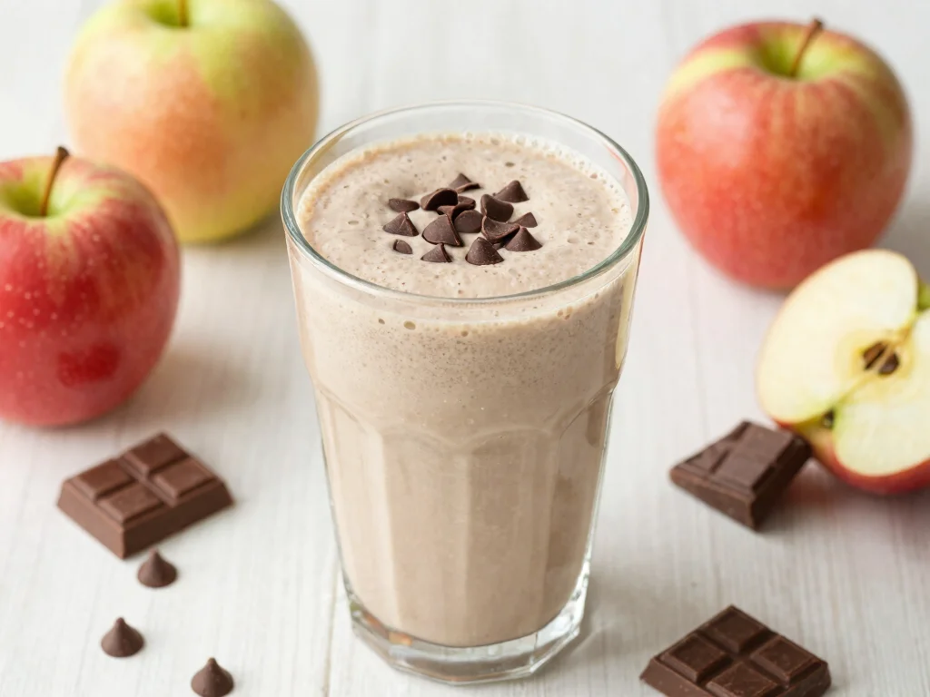16 Apple Juice Smoothie Recipes to Try Today - 11. Apple Chocolate Chip Smoothie 1