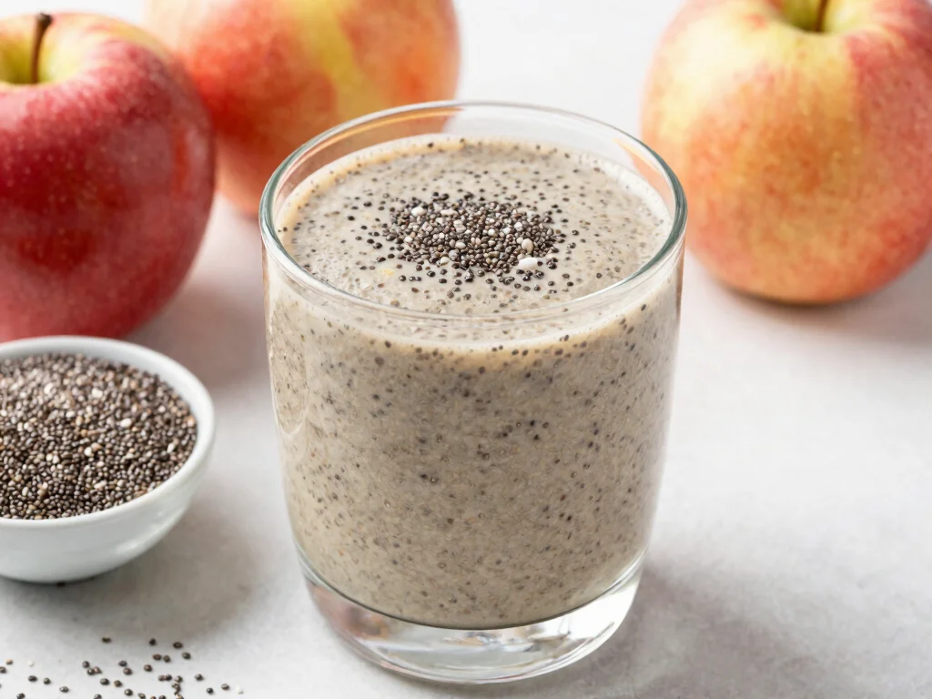 16 Apple Juice Smoothie Recipes to Try Today - 12. Apple Chia Seed Smoothie 1