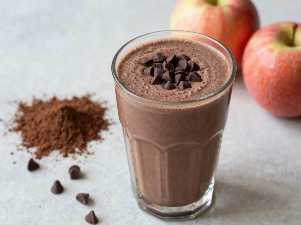16 Apple Juice Smoothie Recipes to Try Today - 7. Chocolate Apple Delight Smoothie 1
