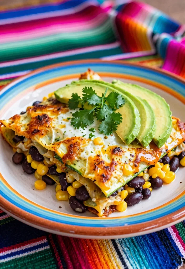 16 Best Vegetarian Zucchini Lasagna Recipes to Try Tonight - 5. Mexican-Inspired Zucchini Lasagna 1