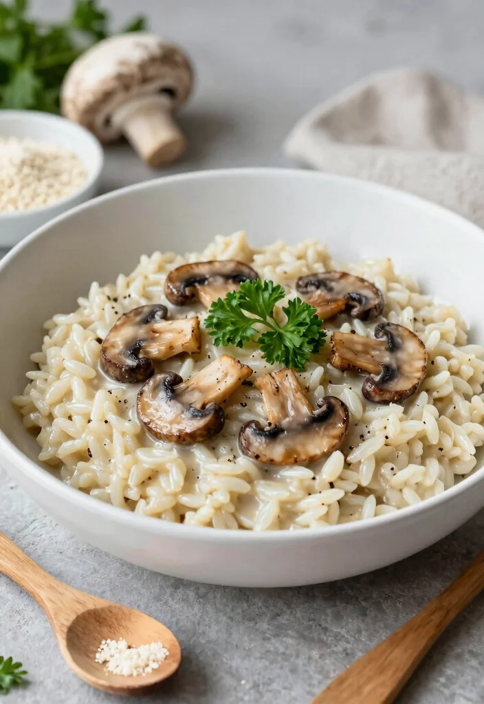16 Delicious Vegetarian Gluten-Free Recipes Everyone Can Enjoy - 13. Vegan Mushroom Risotto 1