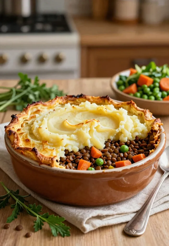 16 Delicious Vegetarian Gluten-Free Recipes Everyone Can Enjoy - 5. Lentil & Vegetable Shepherd's Pie 1