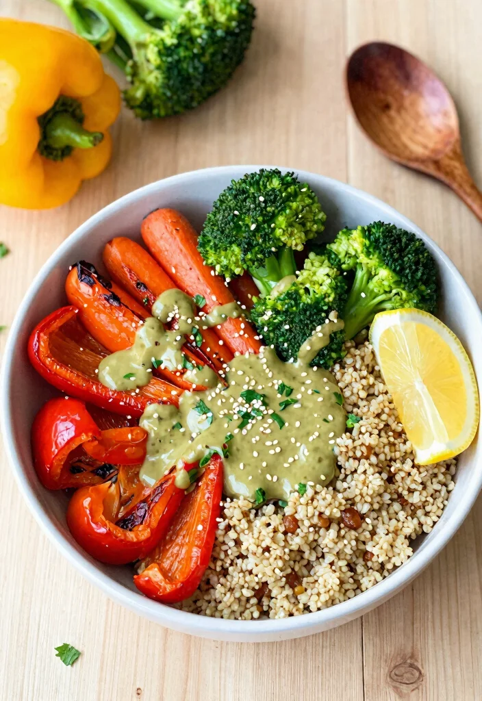 16 Delicious Vegetarian Gluten-Free Recipes Everyone Can Enjoy - 9. Roasted Vegetable Quinoa Bowl 1