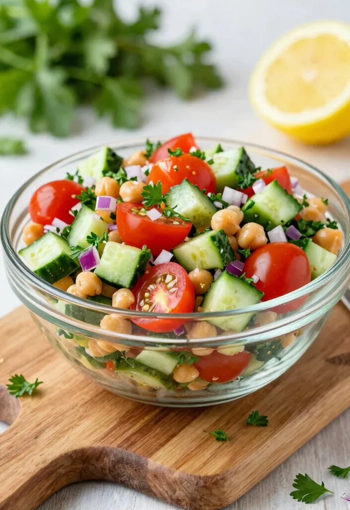 16 Easy Vegetarian 7-Day Diet Plans for Beginners - 1. Zesty Chickpea Salad 1