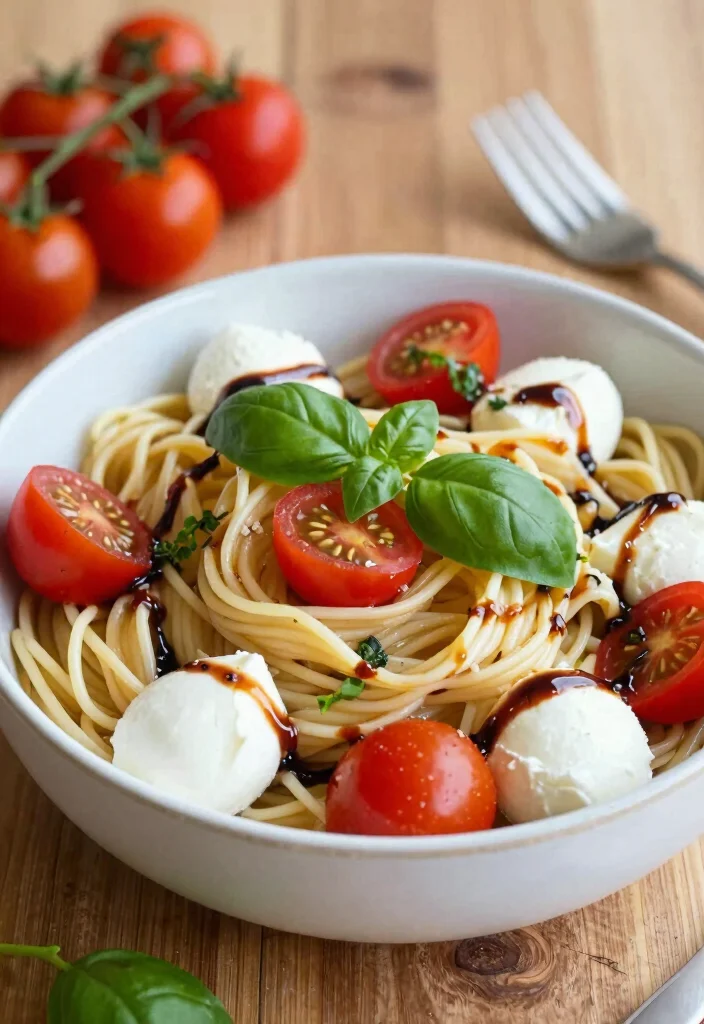 16 Easy Vegetarian 7-Day Diet Plans for Beginners - 11. Caprese Pasta Salad 1