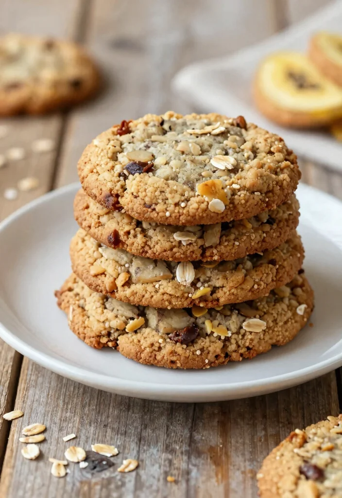 16 Easy Vegetarian 7-Day Diet Plans for Beginners - 14. Banana Oatmeal Cookies 1