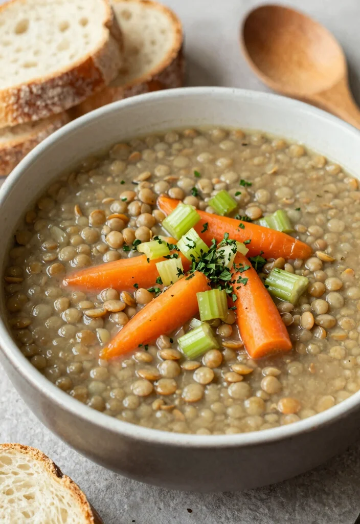 16 Easy Vegetarian 7-Day Diet Plans for Beginners - 4. Hearty Lentil Soup 1