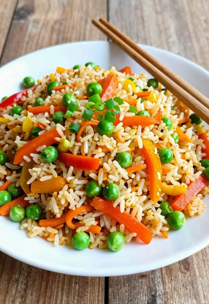 16 Easy Vegetarian 7-Day Diet Plans for Beginners - 9. Simple Vegetable Fried Rice 1
