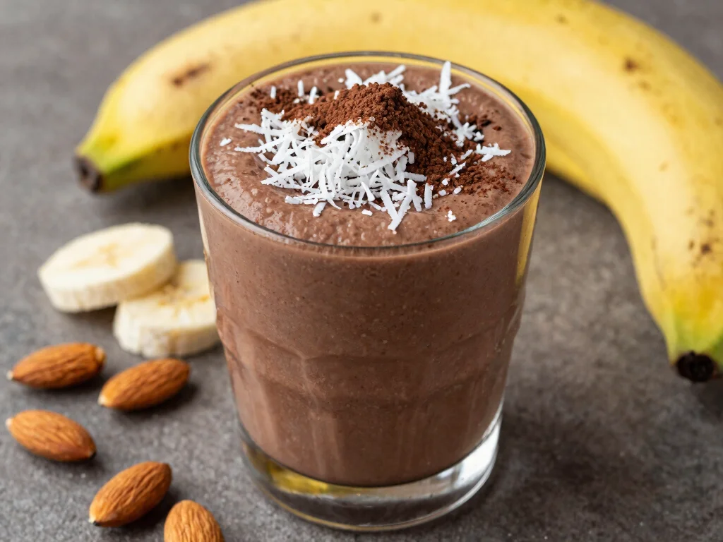 16 Fresh Juice Portable Blender Recipes On-the-Go - 16. Almond Joy Smoothie 1