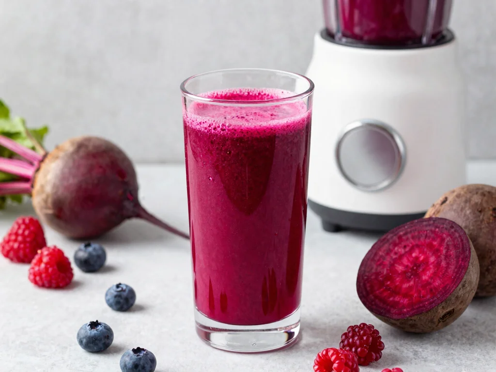 16 Fresh Juice Portable Blender Recipes On-the-Go - 6. Beets and Berries Boost 1
