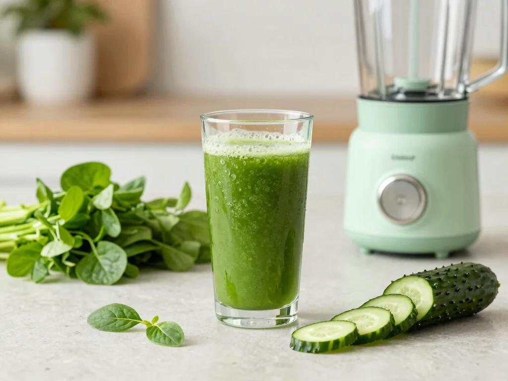 16 Fresh Juice Portable Blender Recipes On-the-Go - 7. Green Detox Juice 1