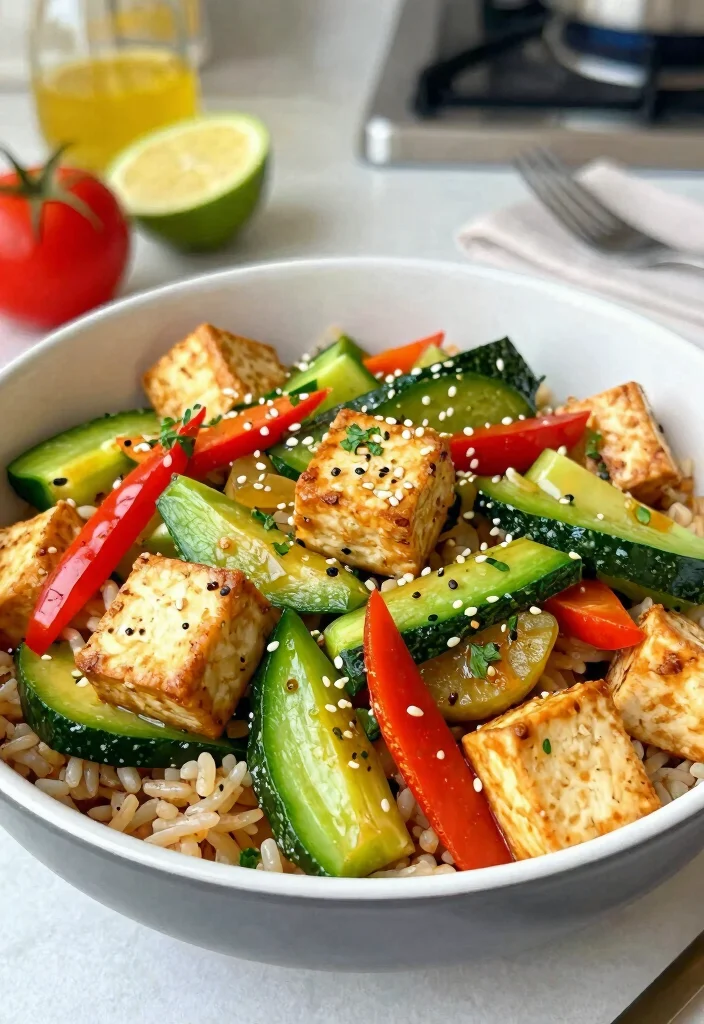 16 High-Protein Vegetarian Meal Prep Ideas for Athletes - 15. Veggie and Tofu Stir-Fry 1