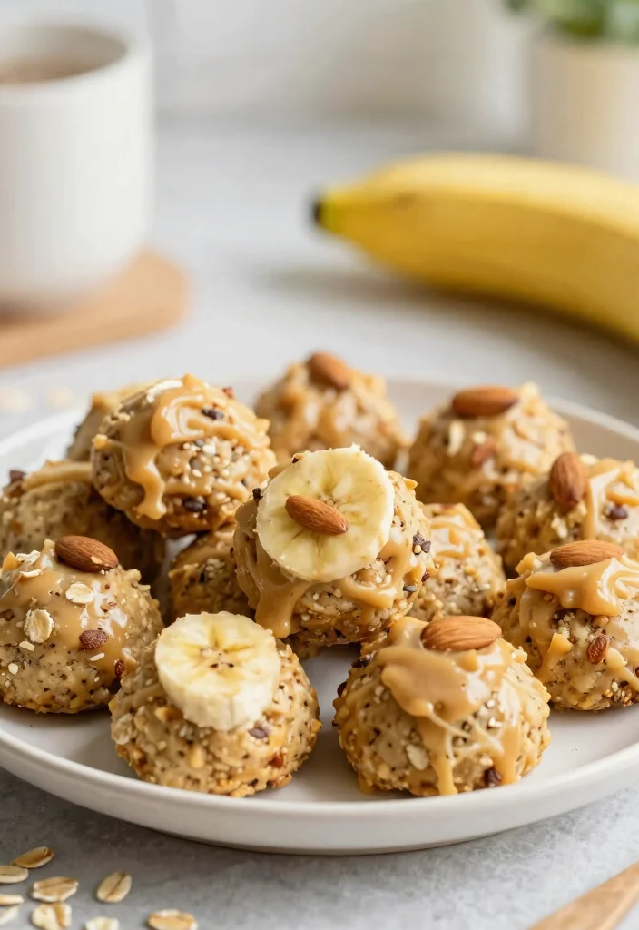 16 High-Protein Vegetarian Meal Prep Ideas for Athletes - 16. Almond Butter Banana Energy Bites 1