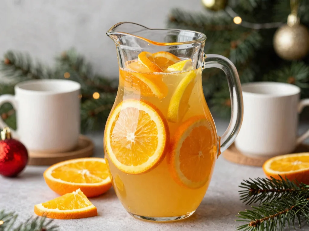 16 Hot Orange Juice Drink Recipes (Comforting & Unique) - 15. Winter Citrus Punch 1