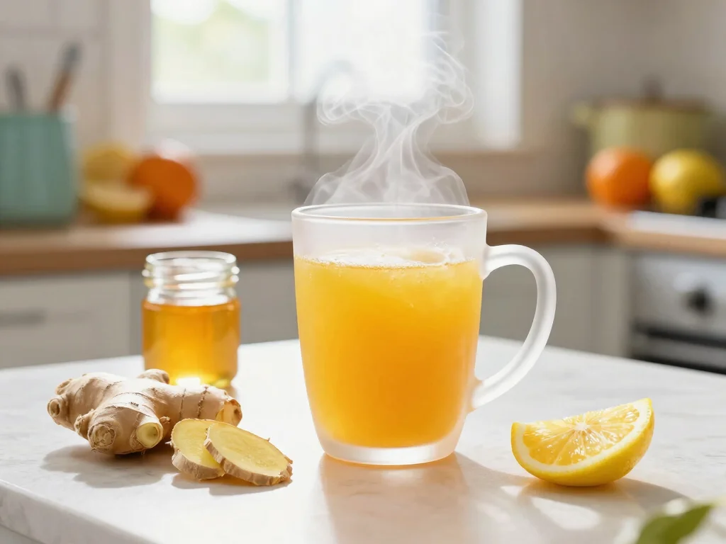 16 Hot Orange Juice Drink Recipes (Comforting & Unique) - 2. Ginger Citrus Delight 1