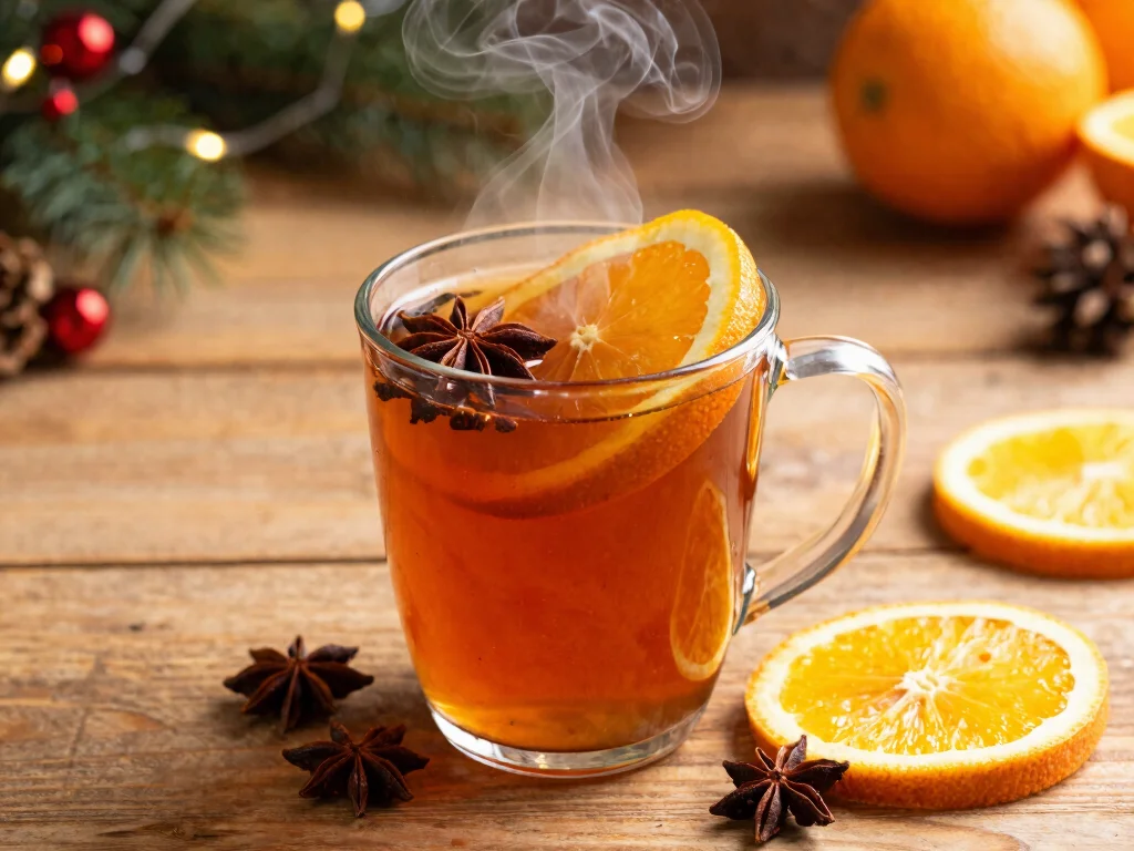 16 Hot Orange Juice Drink Recipes (Comforting & Unique) - 9. Spiced Clove Citrus Warmer 1