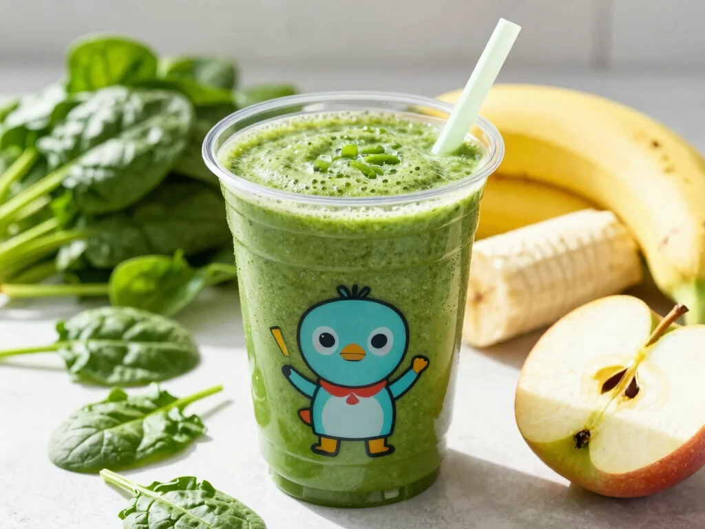 16 Juice Recipes for Kids (Fun & Nutritious) - 2. Green Ninja Juice 1