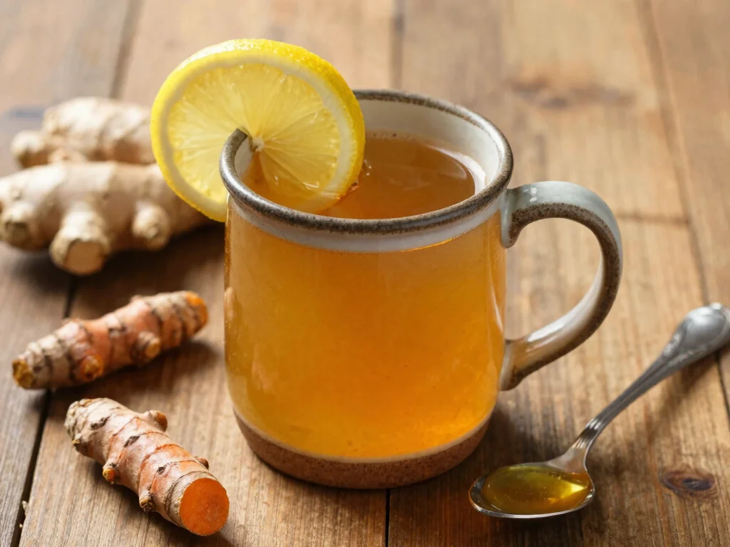 16 Juice Recipes for Sinus Infection Relief - 11. Ginger Turmeric Tonic 1