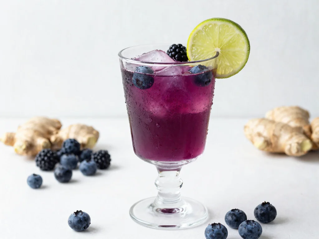 16 Juice Recipes for Sinus Infection Relief - 16. Berry Ginger Tonic 1