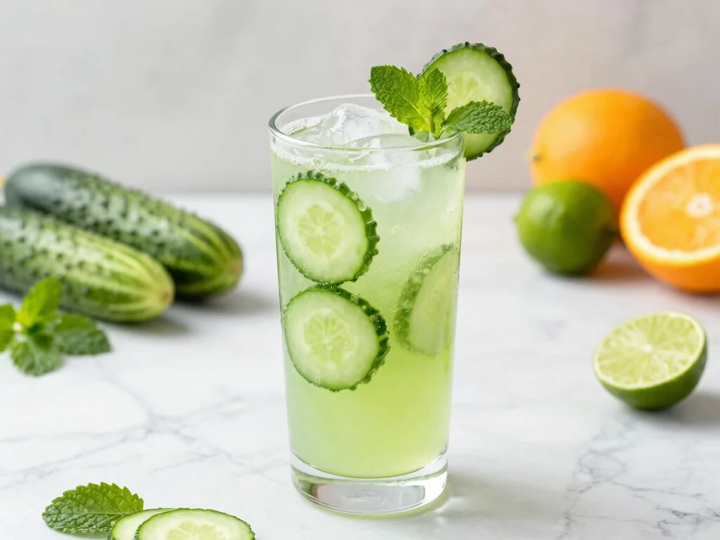 16 Juice Recipes for Sinus Infection Relief - 7. Cucumber Citrus Refresher 1