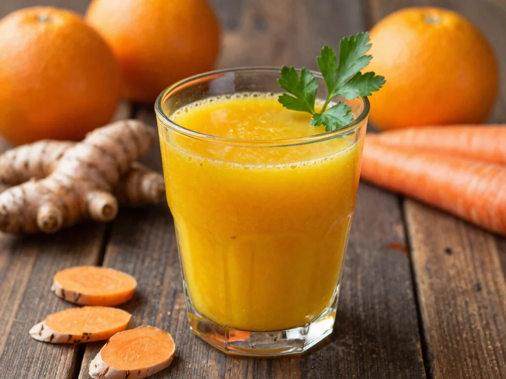 16 Juice Recipes for Sinus Infection Relief - 8. Turmeric Immunity Booster 1