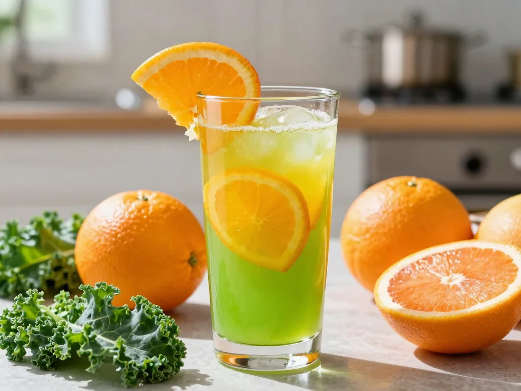 16 Kale Juice Recipes for Daily Greens - 5. Green Citrus Kale Juice 1