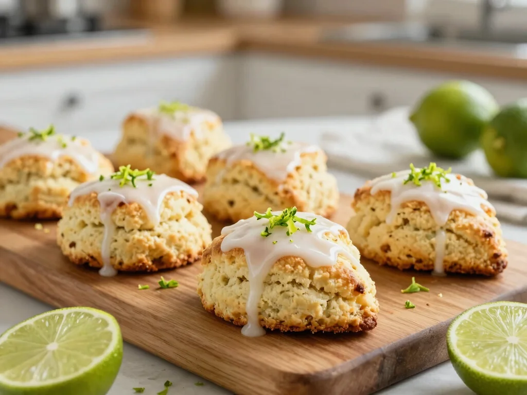 16 Key Lime Juice Recipes (Tangy & Tasty) - 10. Key Lime Scones 1