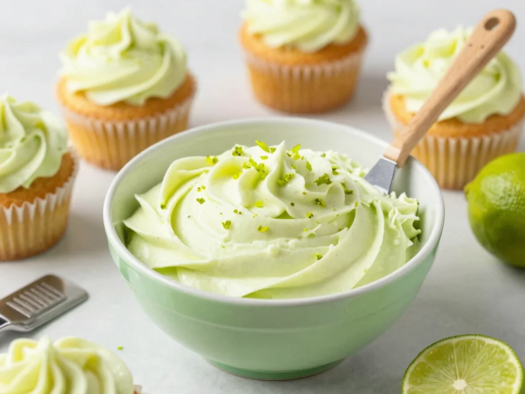 16 Key Lime Juice Recipes (Tangy & Tasty) - 9. Key Lime Buttercream Frosting 1