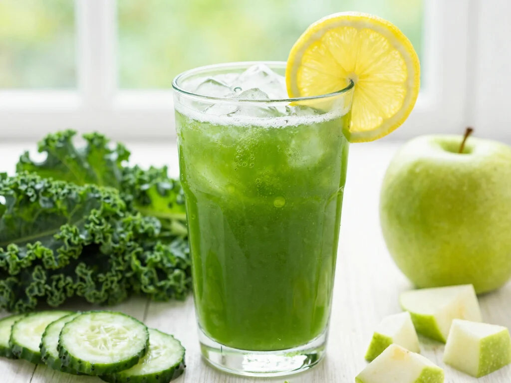 16 Liver Detox Juice Recipes for Cleansing - 1. Green Goddess Juice 1