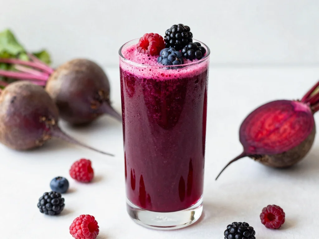 16 Liver Detox Juice Recipes for Cleansing - 10. Berry Beet Detox Juice 1