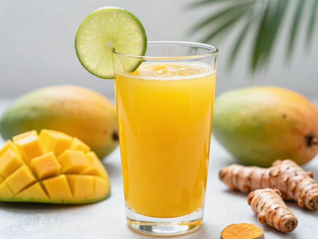 16 Liver Detox Juice Recipes for Cleansing - 13. Mango Turmeric Detox Juice 1