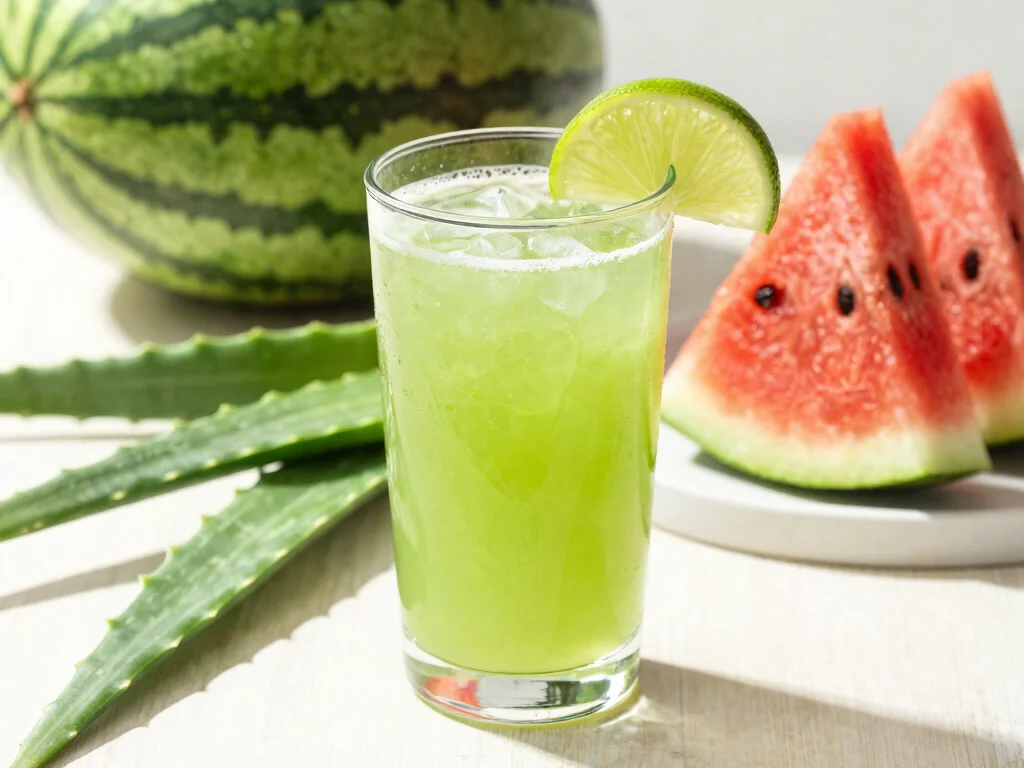 16 Liver Detox Juice Recipes for Cleansing - 15. Aloe Vera Detox Juice 1