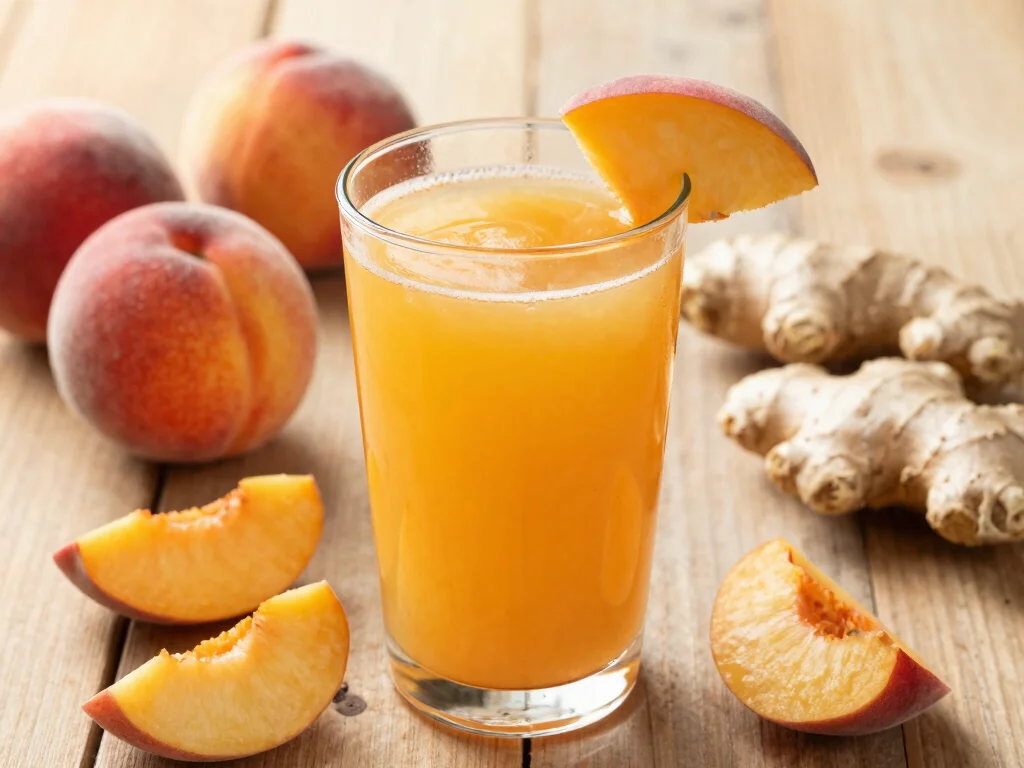 16 Liver Detox Juice Recipes for Cleansing - 16. Ginger Peach Detox Juice 1