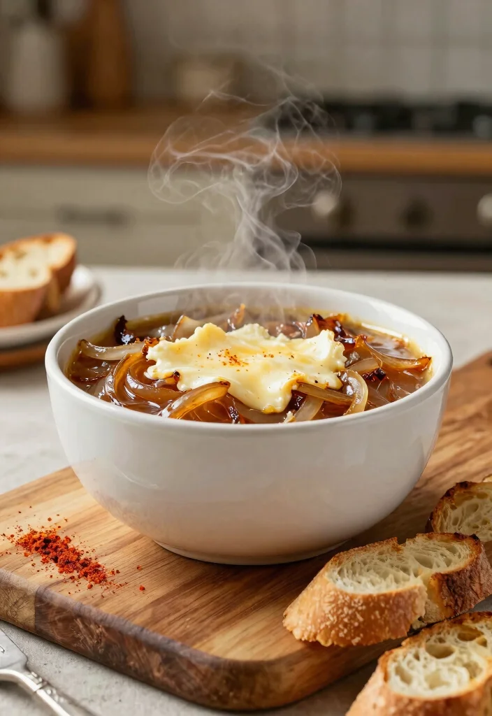16 Rich & Comforting Vegetarian French Onion Soup Recipes - 4. Smoky French Onion Soup 1