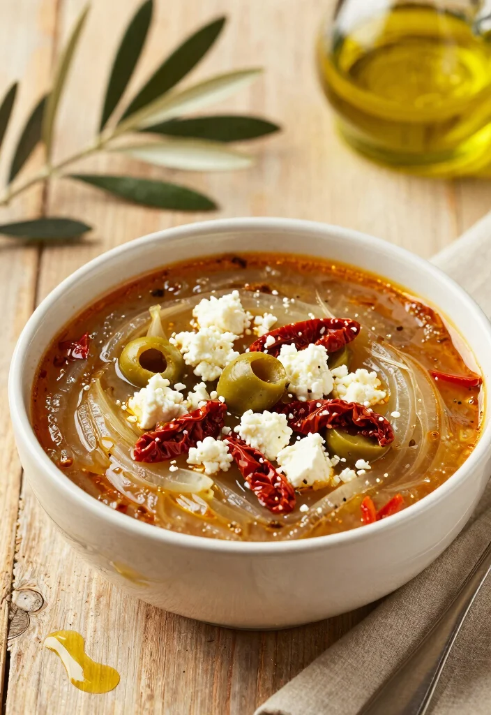 16 Rich & Comforting Vegetarian French Onion Soup Recipes - 7. Mediterranean French Onion Soup 1