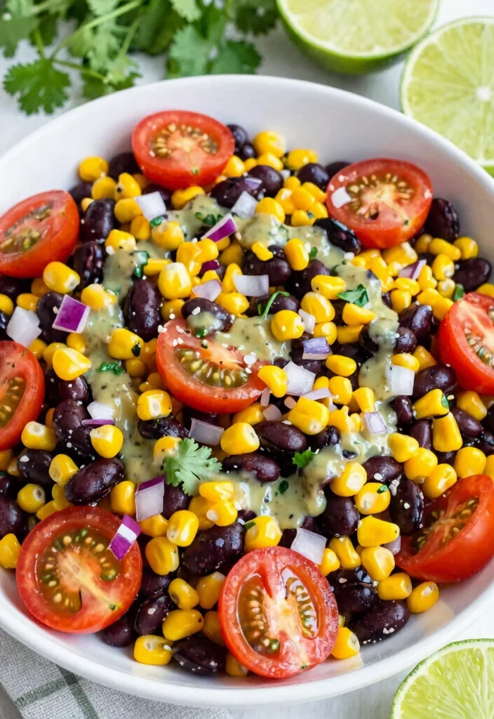 16 Vegetarian 1200-Calorie Meal Plans for Weight Loss - 11. Black Bean & Corn Salad 1