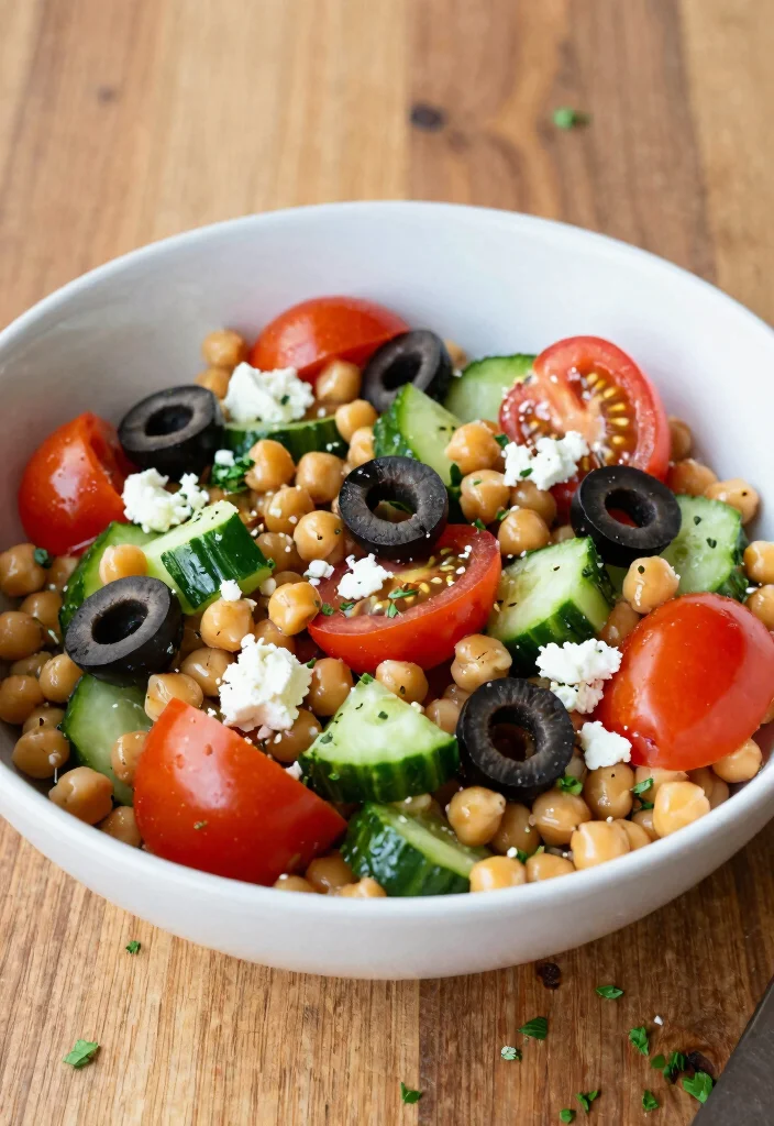 16 Vegetarian 1200-Calorie Meal Plans for Weight Loss - 3. Mediterranean Chickpea Salad 1
