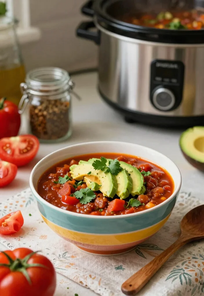 16 Vegetarian Crock Pot Chili Recipes for Effortless Meals - 1. Classic Vegetarian Chili 1
