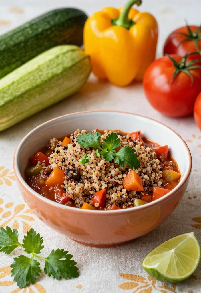 16 Vegetarian Crock Pot Chili Recipes for Effortless Meals - 3. Quinoa and Vegetable Chili 1