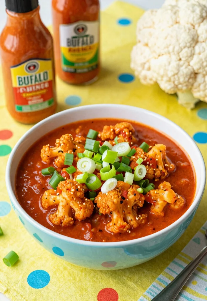 16 Vegetarian Crock Pot Chili Recipes for Effortless Meals - 8. Buffalo Cauliflower Chili 1