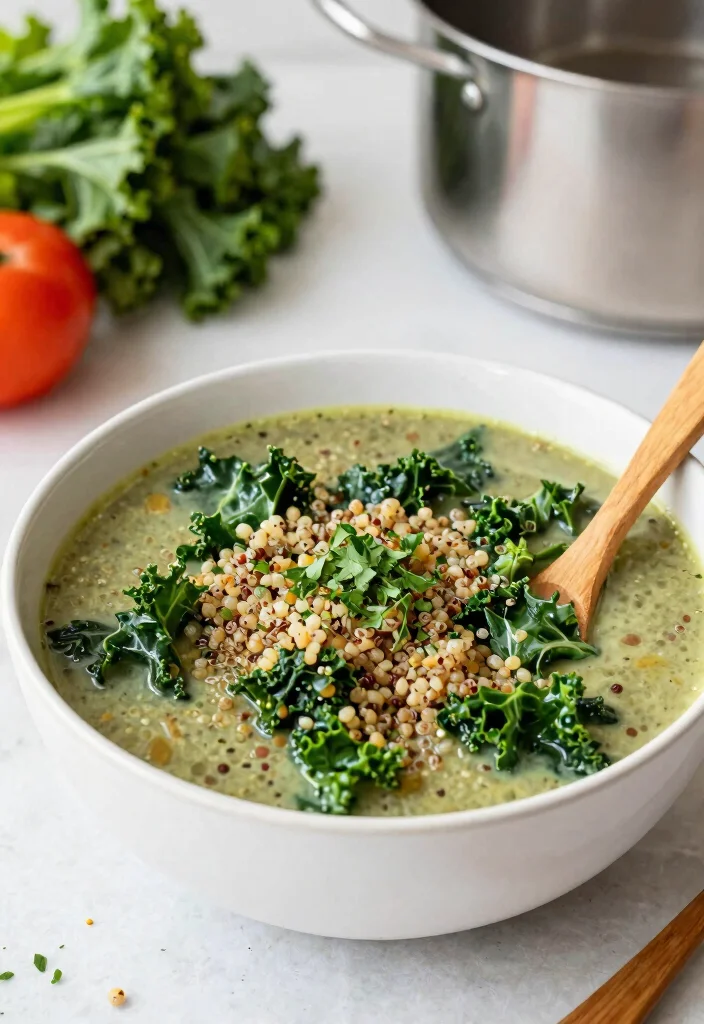 17 Delicious Vegetarian Italian Wedding Soup Recipes - 2. Quinoa and Kale Italian Wedding Soup 1