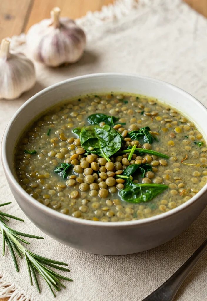17 Delicious Vegetarian Italian Wedding Soup Recipes - 3. Lentil and Spinach Wedding Soup 1