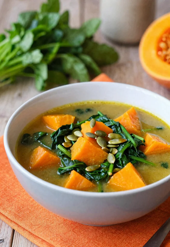 17 Delicious Vegetarian Italian Wedding Soup Recipes - 7. Sweet Potato and Spinach Wedding Soup 1