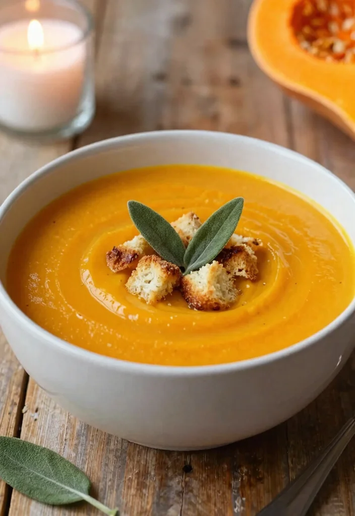 17 Delicious Vegetarian Italian Wedding Soup Recipes - 9. Butternut Squash and Sage Wedding Soup 1