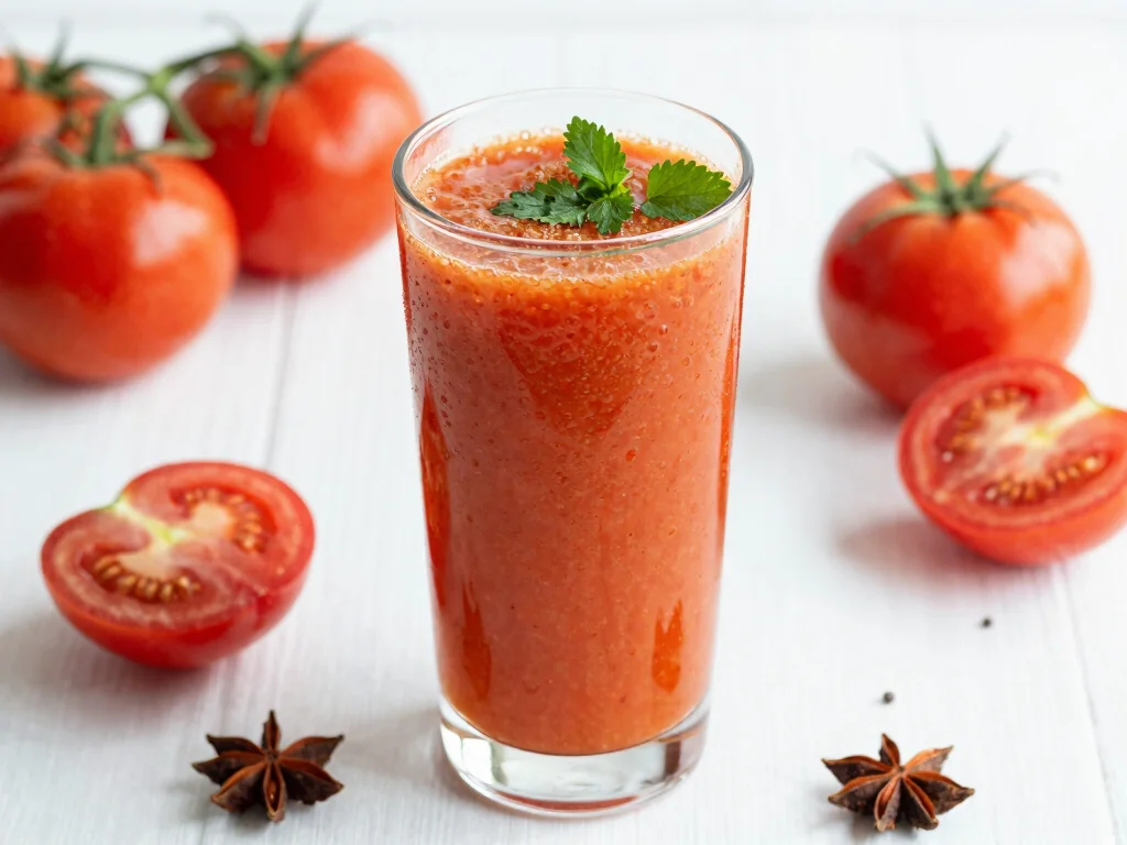 17 Energizing Moringa Smoothie & Juice Recipes to Fuel Your Day - 11. Spicy Moringa Tomato Juice 1