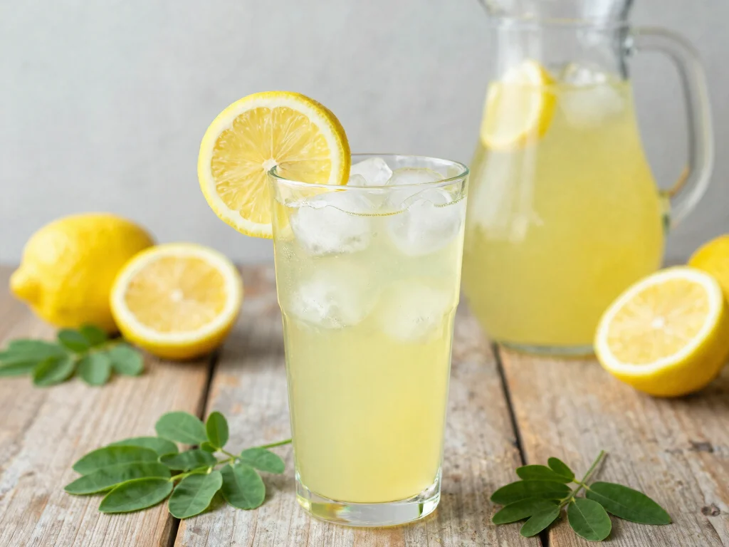 17 Energizing Moringa Smoothie & Juice Recipes to Fuel Your Day - 2. Zesty Moringa Lemonade 1