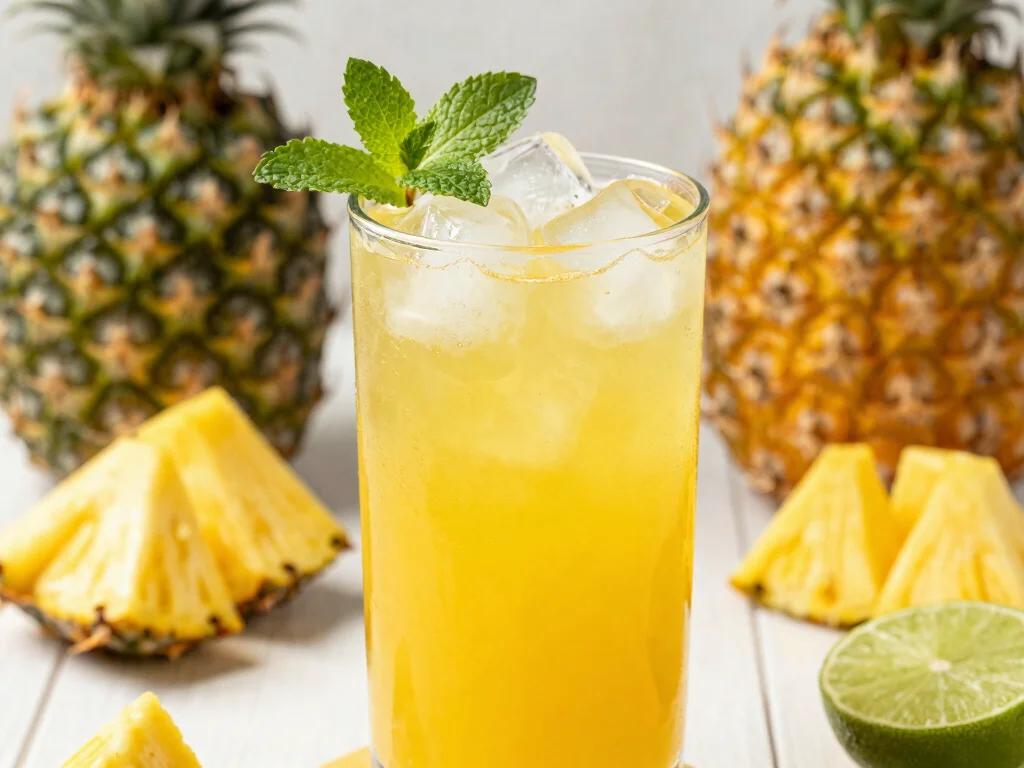 17 Energizing Moringa Smoothie & Juice Recipes to Fuel Your Day - 6. Moringa Pineapple Power Juice 1